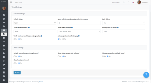 Faveo helpdesk- Ticket settings