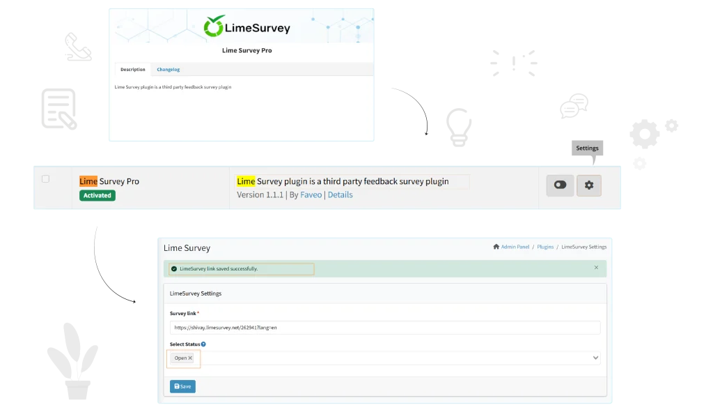 Lime Survey Integration with Faveo 02 Lime Survey Integration with Faveo 02
