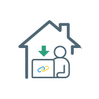 RMM illustrations & icons_RMM – Section – 2 icon 1 RMM Software Install & Connect Remotely