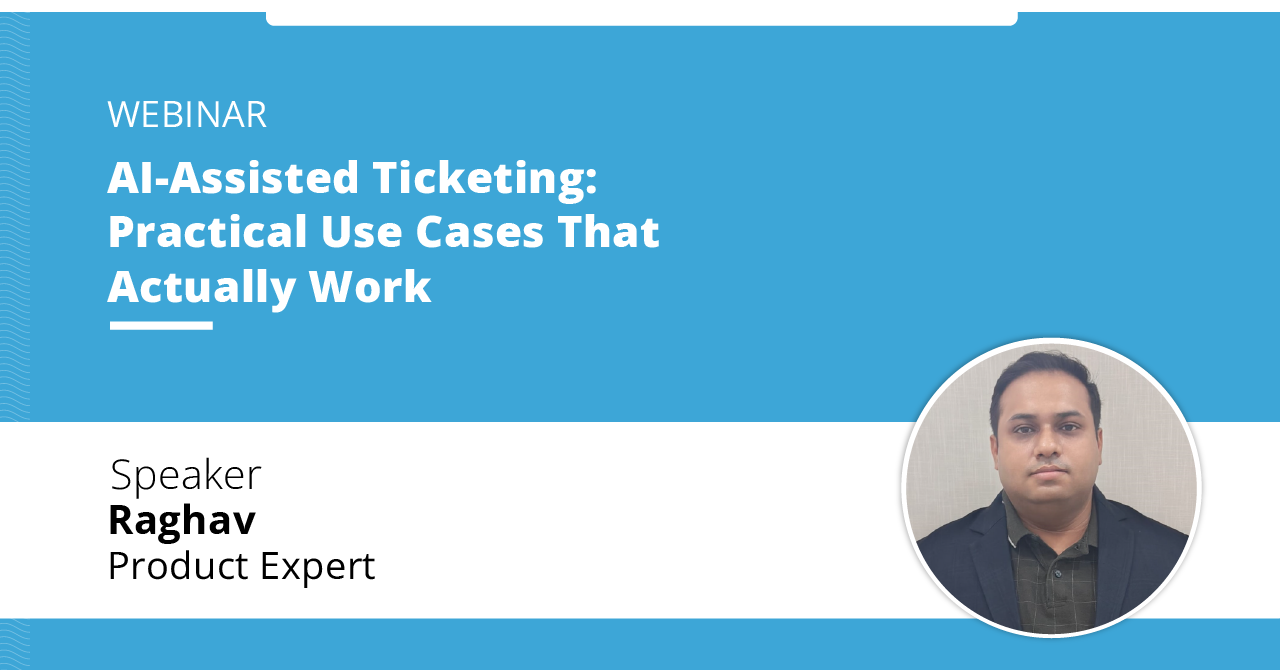 Past event banner - AI Assisted Ticketing Practical Use Cases That Actually Work